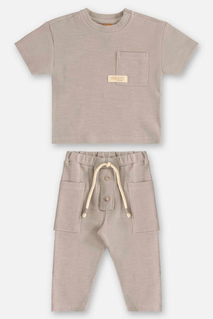 UP BABY BEBE NIÑO CONJ. DE PANTALON CINZA