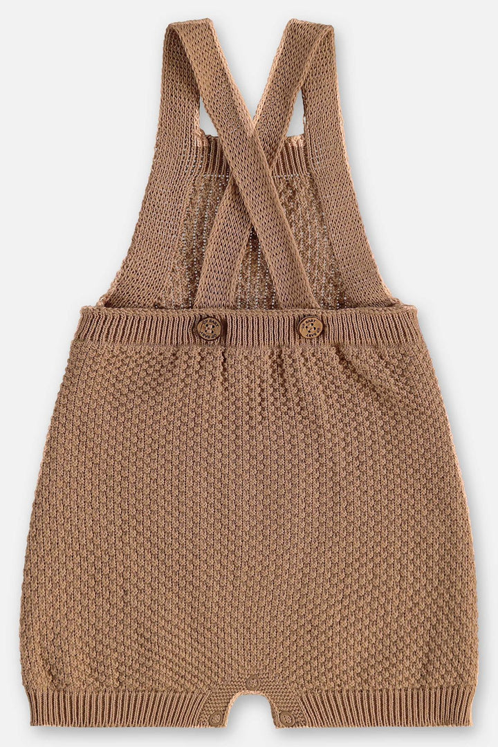 UP BABY BEBE NIÑO OVEROL MARROM CARTELA