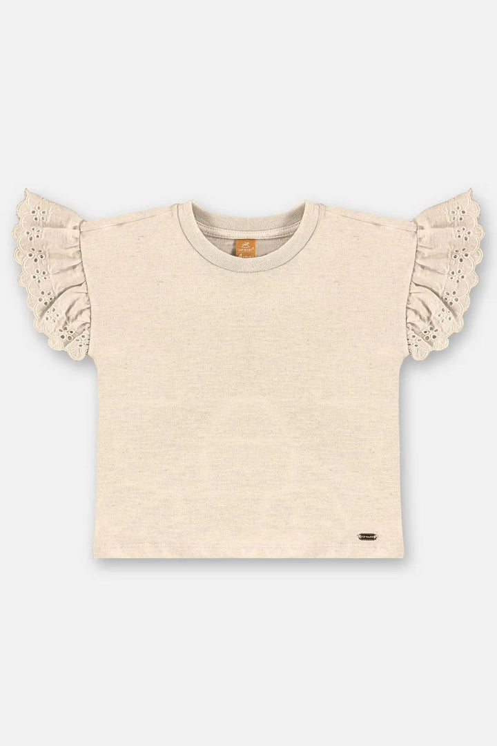 UP BABY NIÑA CAMISA Y BLUSA CREME