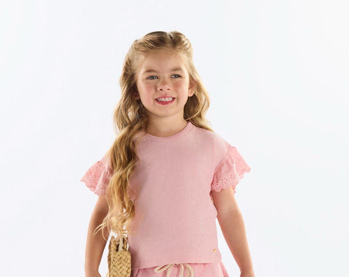 UP BABY NIÑA CAMISA Y BLUSA ROSA