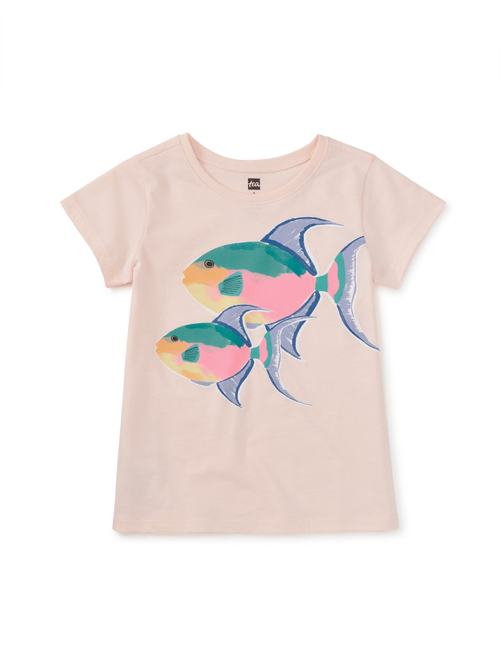 TEA COLLECTION NIÑA TSHIRT QUEEN TRIGGER FISH CREOLE PINK