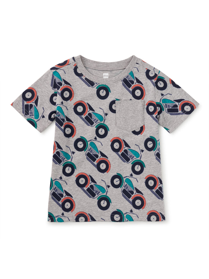 TEA COLLECTION NIÑO TSHIRT PRINTED POCKET MOTOCICLETA
