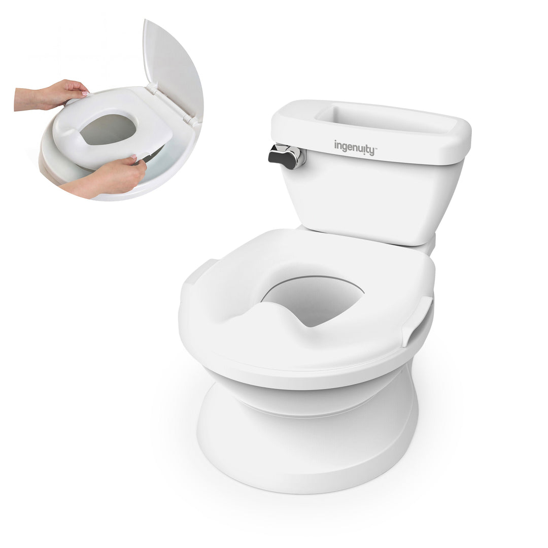 Kids II Asiento Entrenador D/Inodoro P/Bebe Blanco