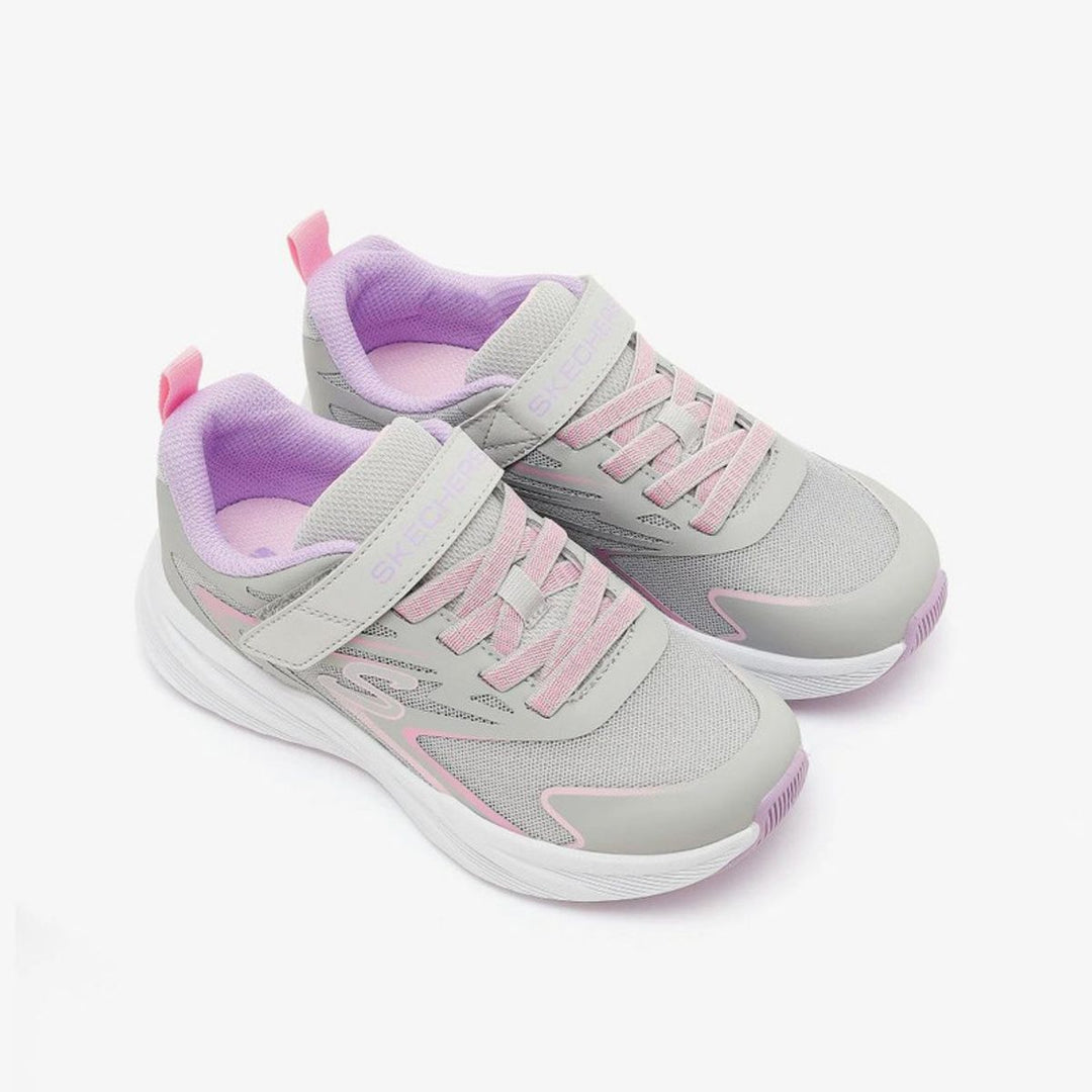 SKECHERS NIÑA ZAPATILLA MICROSPEC TREAD LIGHT GRAY MULTI