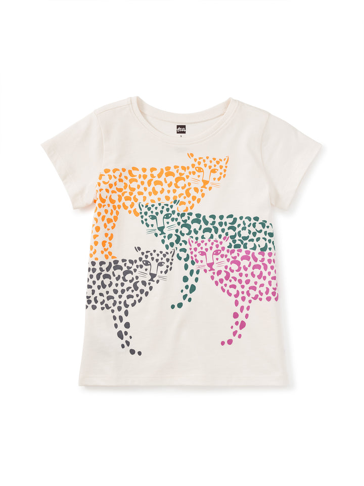TEA COLLECTION NIÑA TSHIRT RAINBOW JAGUARS CHALK