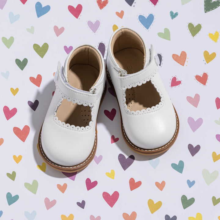 ELEPHANTITO NIÑA ZAPATO MARY JANE WHITE