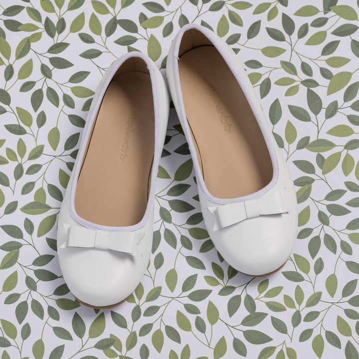 ELEPHANTITO NIÑA ZAPATO CAMILLE FLAT WHITE
