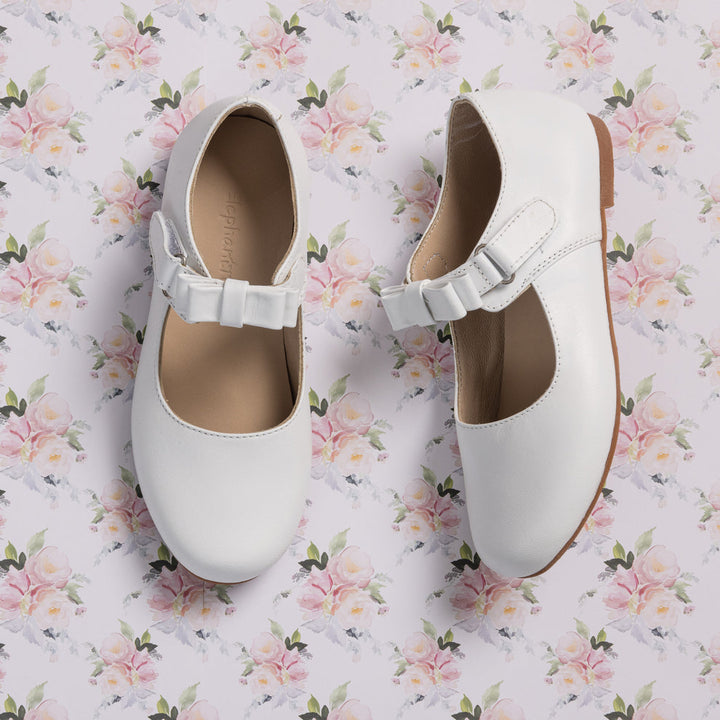 ELEPHANTITO NIÑA ZAPATO CHARLOTTE MARY JANE WHITE