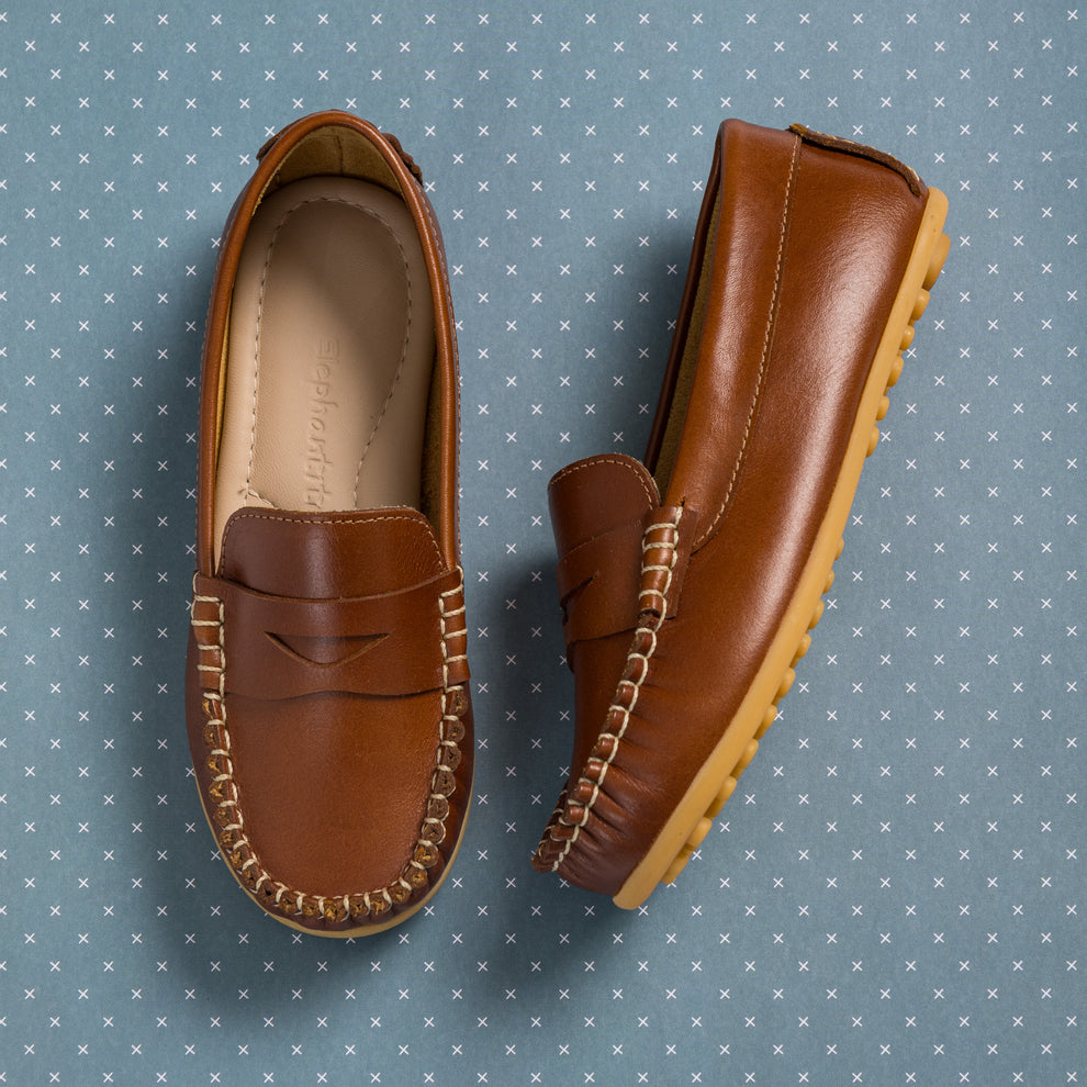 ELEPHANTITO NIÑO ZAPATO MOCASIN ALEX NATURAL