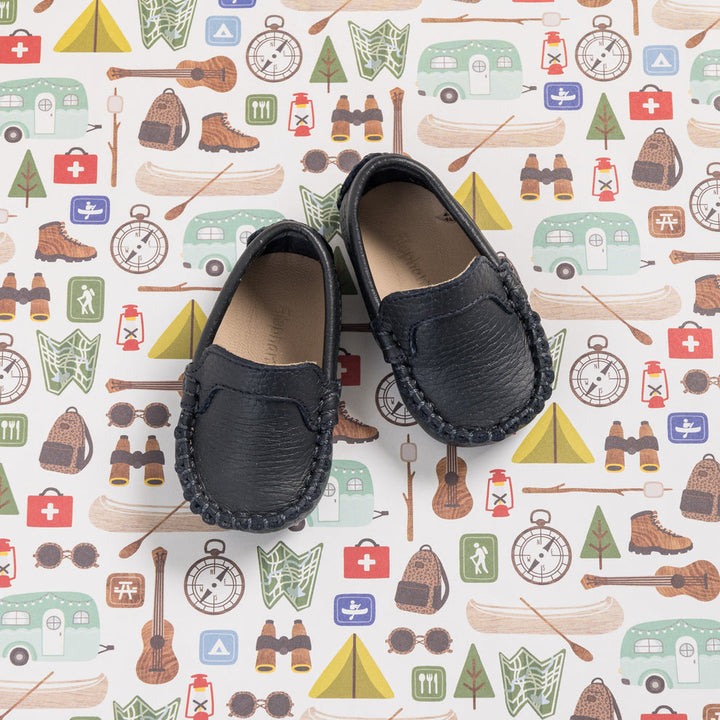 ELEPHANTITO BEBE NIÑO ZAPATO MOCCASIN NAVY