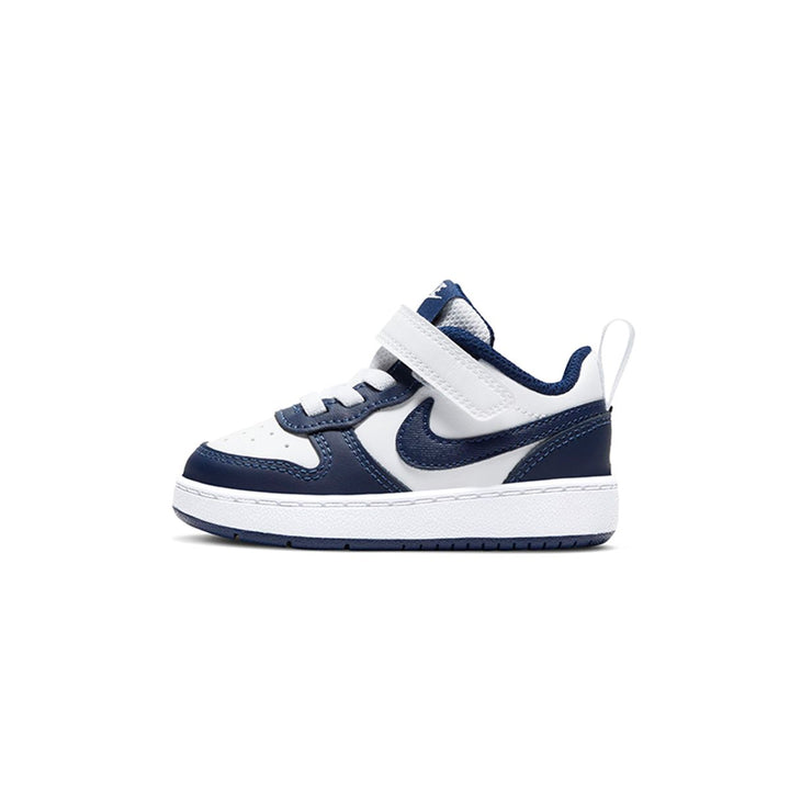 NIKE BEBE NIÑO ZAPATILLA COURT BOROUGH LOW 2 WHT/BLU