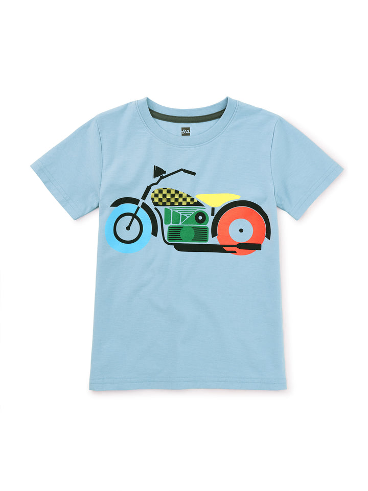 TEA COLLECTION NIÑO TSHIRT NAIROBI MOTORCYCLE GRAPHIC