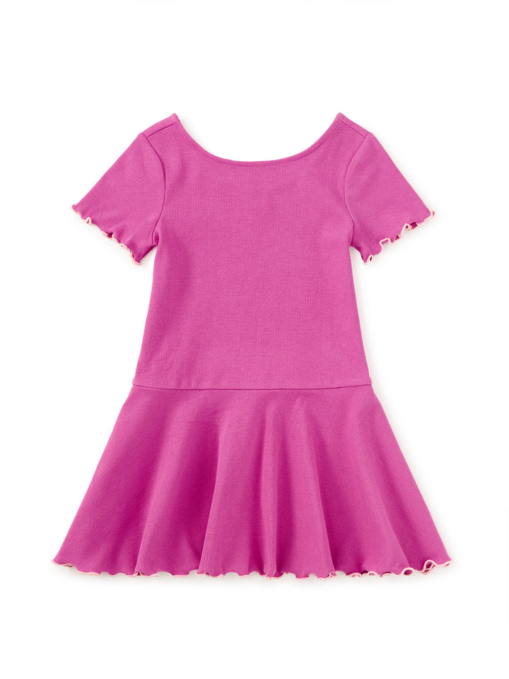 TEA COLLECTION NIÑA VESTIDO RUFFLE SKATER RIBBED