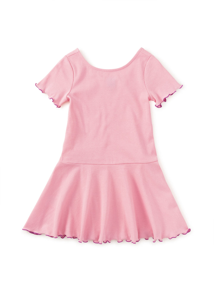 TEA COLLECTION NIÑA VESTIDO RUFFLE SKATER RIBBED