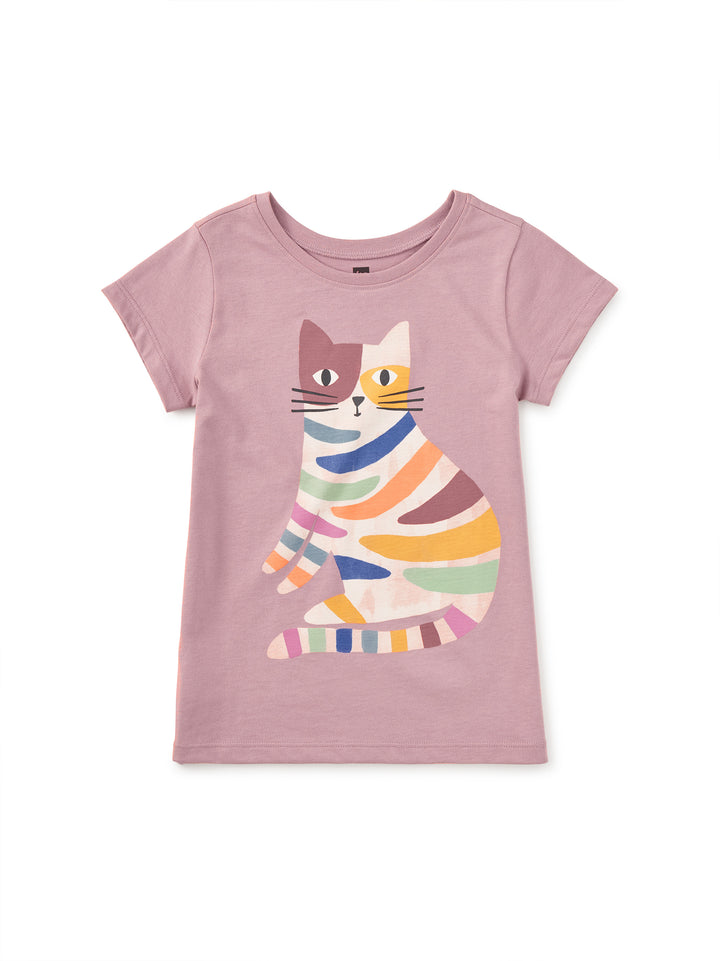 TEA COLLECTION NIÑA TSHIRT RAINBOW KITTY GRAPHIC