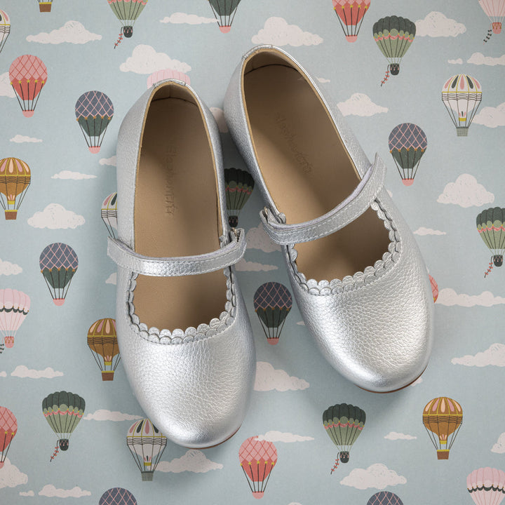 ELEPHANTITO NIÑA ZAPATO ARIA FLAT SILVER