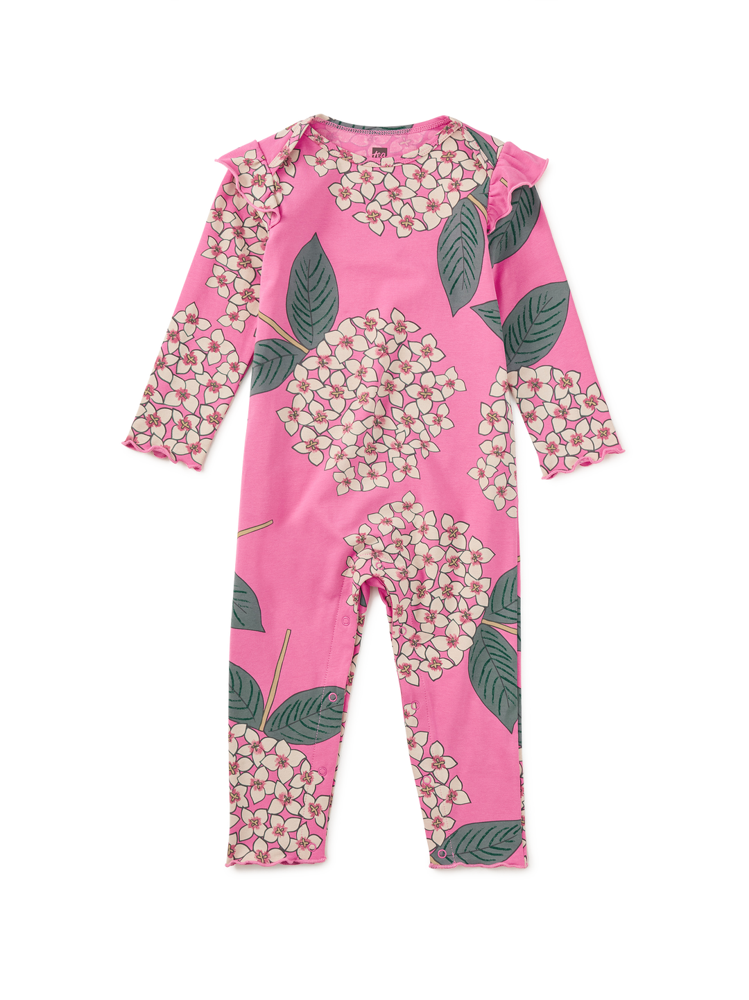 Tea Collection Mameluco Ruffle Shoulder para Bebé Niña