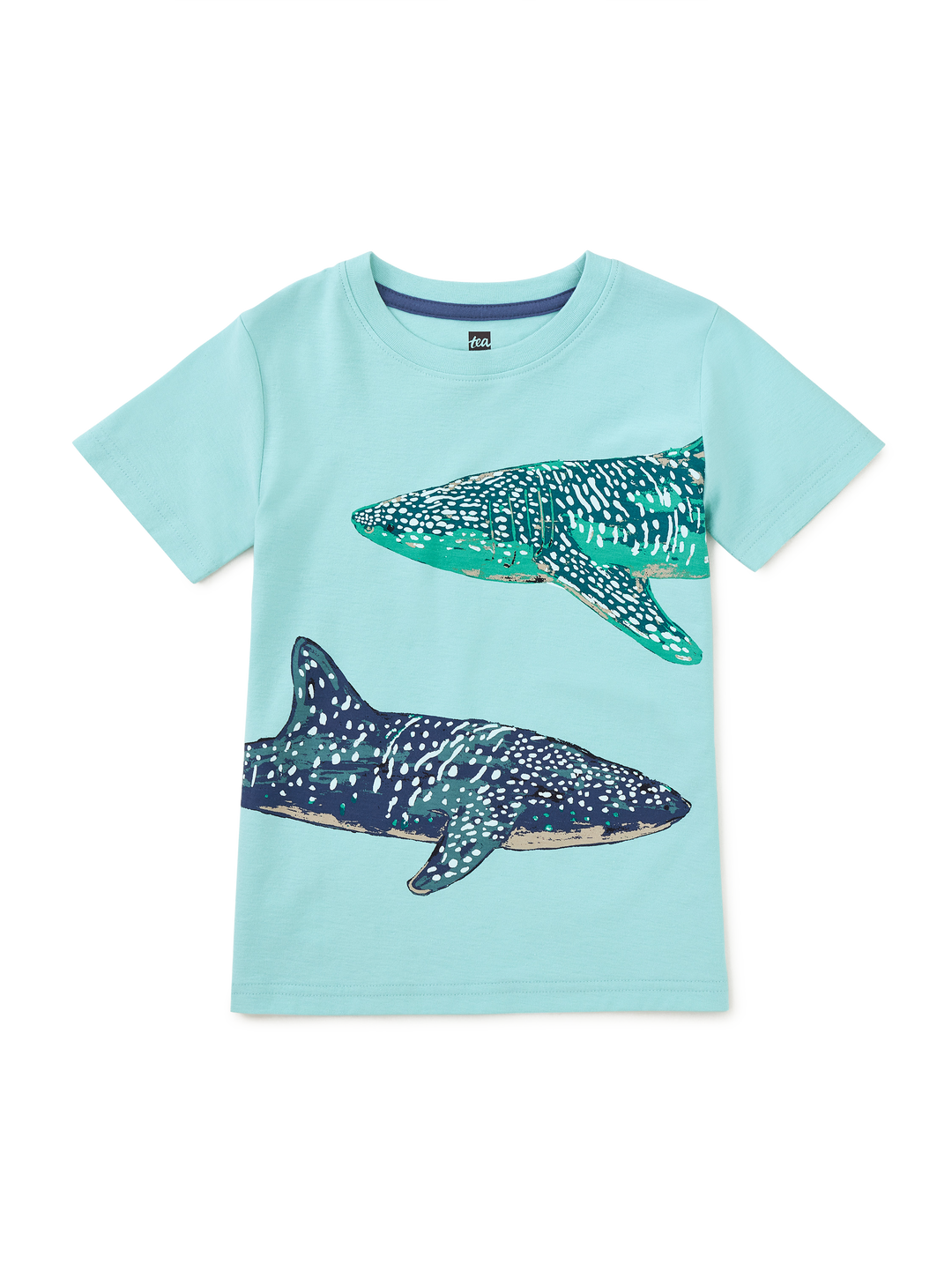 Tea Collection Camiseta Whale Shark Graphic Canal Blue para Niño