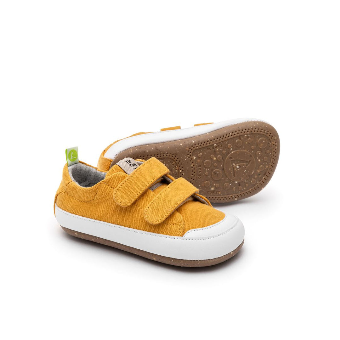 TIP TOEY JOEY BEBE NIÑO ZAPATILLA BOSSY GREEN AMARELO CAJA ECO CANVAS