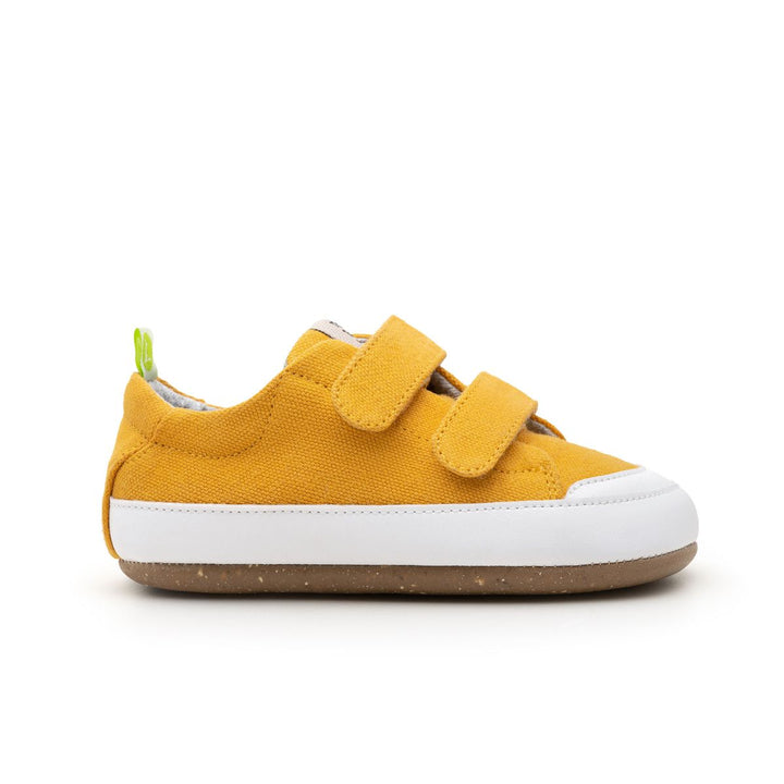 TIP TOEY JOEY BEBE NIÑO ZAPATILLA BOSSY GREEN AMARELO CAJA ECO CANVAS