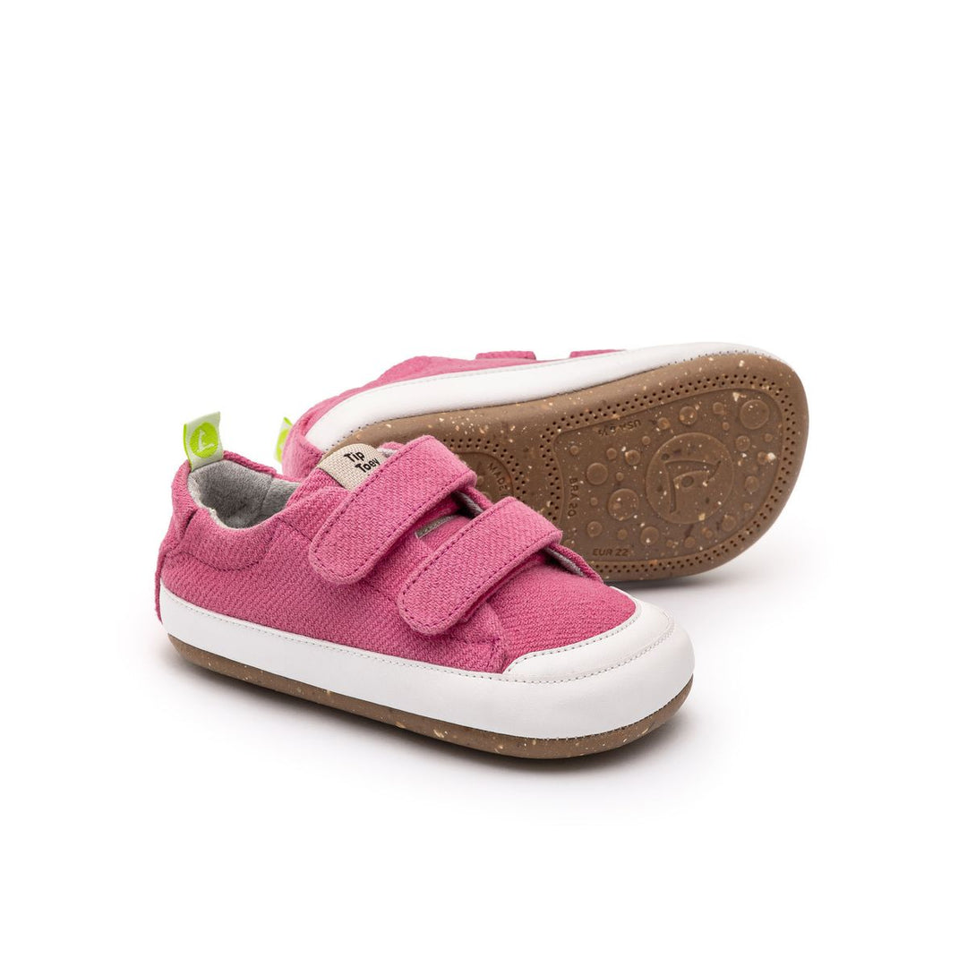 TIP TOEY JOEY BEBE NIÑA ZAPATILLA BOSSY GREEN ROSA PINK ECO CANVAS