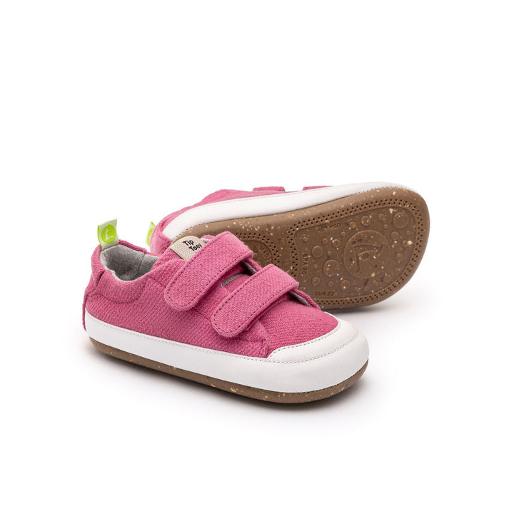 TIP TOEY JOEY BEBE NIÑA ZAPATILLA BOSSY GREEN ROSA PINK ECO CANVAS