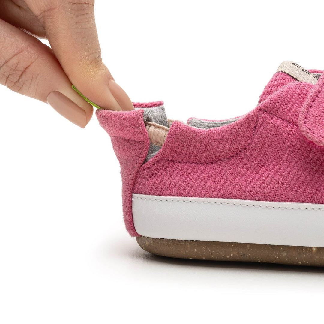 TIP TOEY JOEY BEBE NIÑA ZAPATILLA BOSSY GREEN ROSA PINK ECO CANVAS