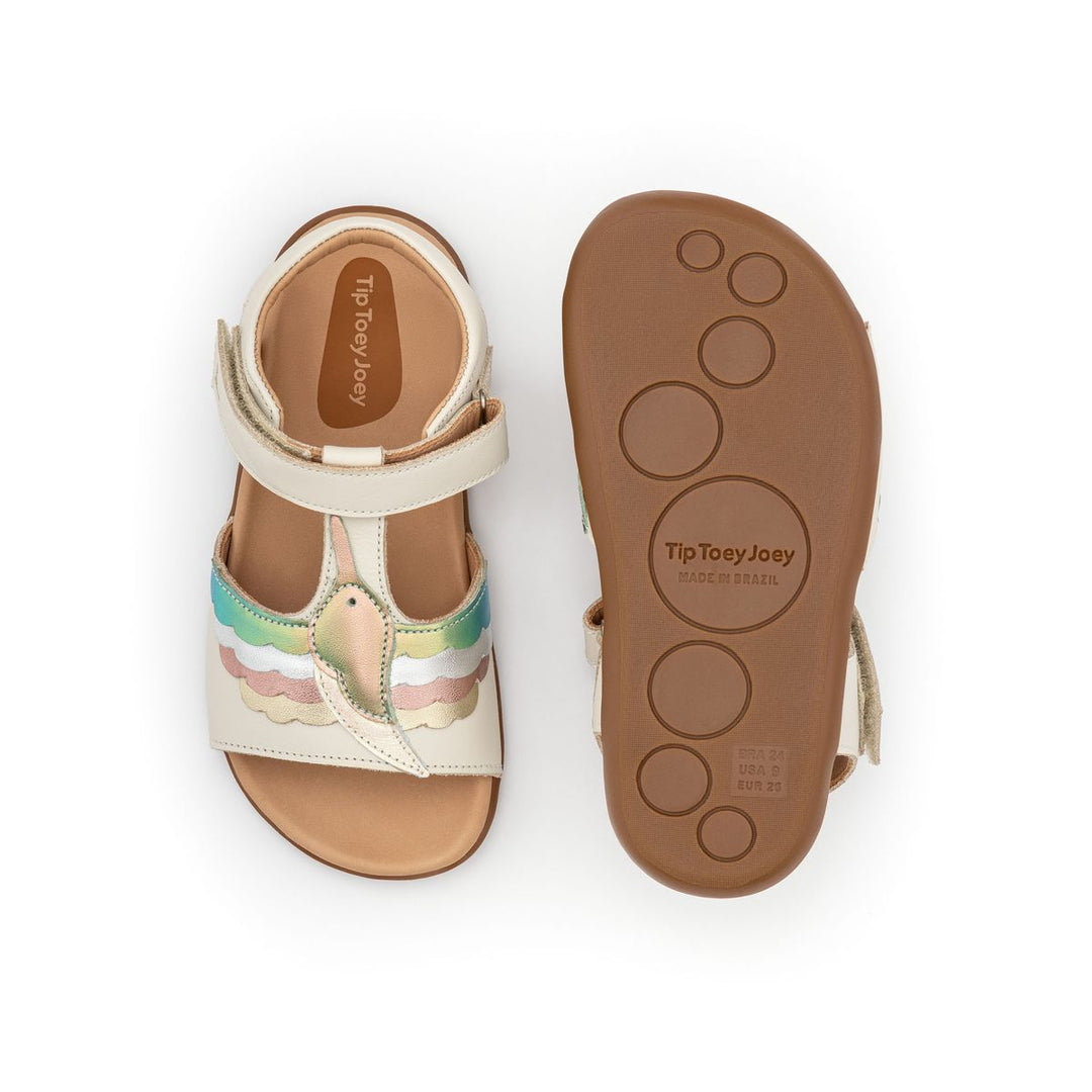 TIP TOEY JOEY NIÑA SANDALIA HUMMINGBIRD TAPIOCA/ BOREAL/ WHITE DREAM