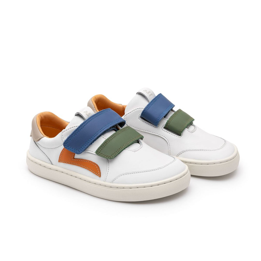 TIP TOEY JOEY NIÑO ZAPATILLA LANDY WHITE/ SALSA/ BLUE TANG