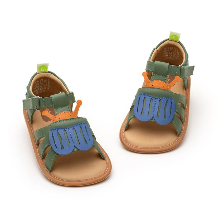 TIP TOEY JOEY BEBE NIÑO SANDALIA BEETLE SALSA/ BLUE TANG/ TANGERINE