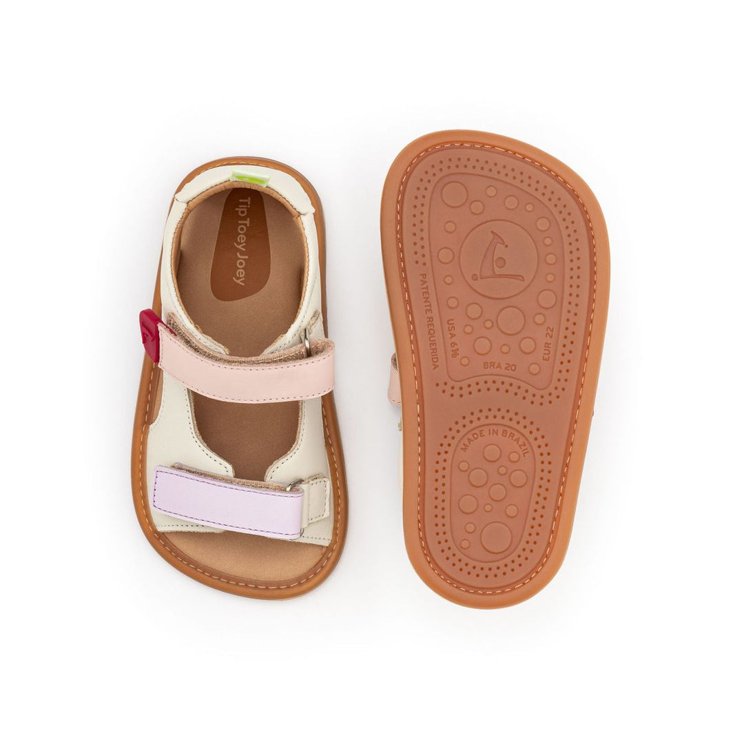 TIP TOEY JOEY NIÑA SANDALIA EXPLORE TAPIOCA/ LAVANDER/ BLOSSOM PINK