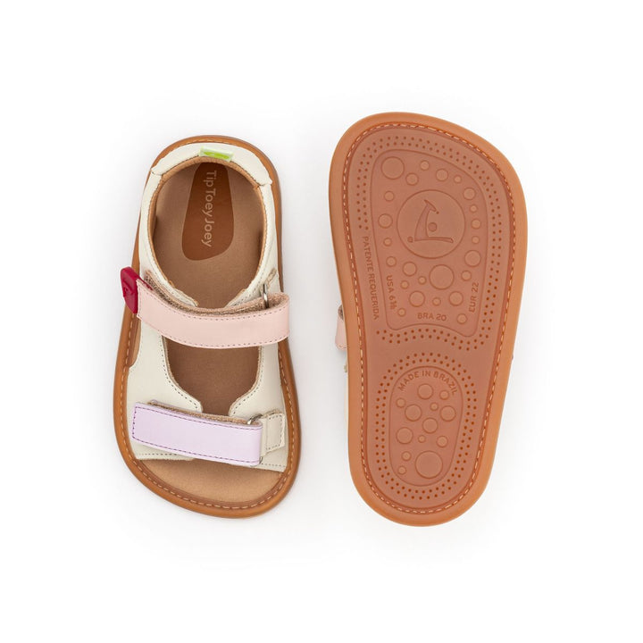 TIP TOEY JOEY NIÑA SANDALIA EXPLORE TAPIOCA/ LAVANDER/ BLOSSOM PINK