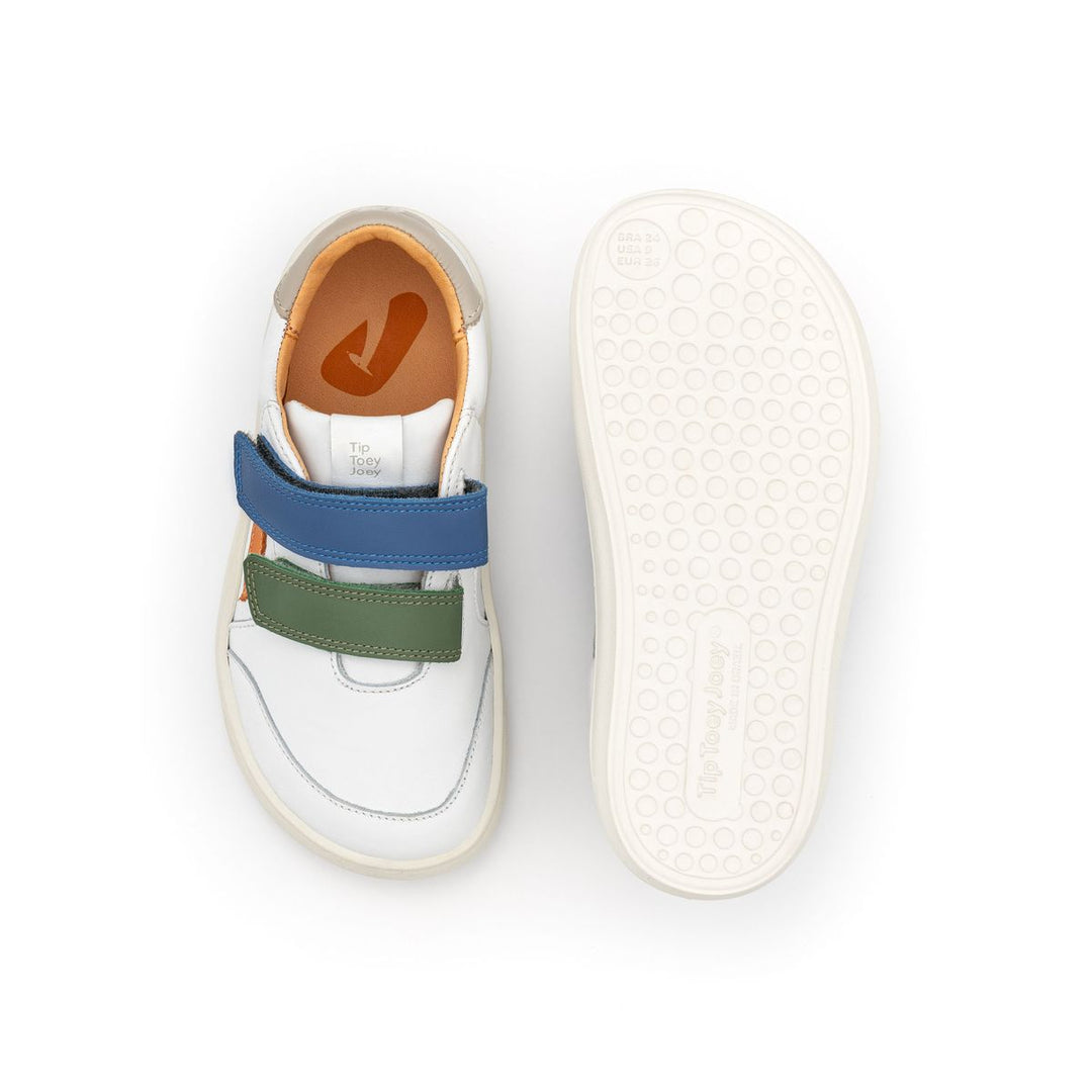 TIP TOEY JOEY NIÑO ZAPATILLA LANDY WHITE/ SALSA/ BLUE TANG