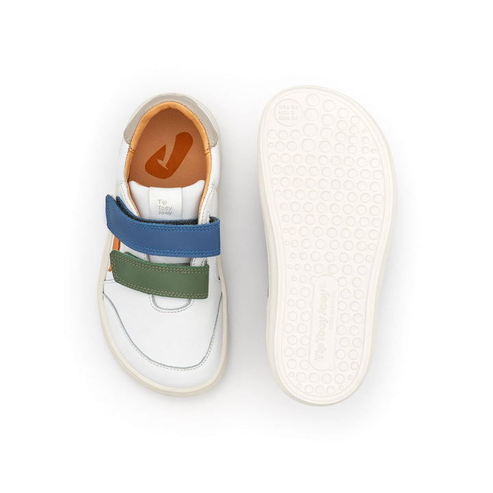 TIP TOEY JOEY NIÑO ZAPATILLA LANDY WHITE/ SALSA/ BLUE TANG