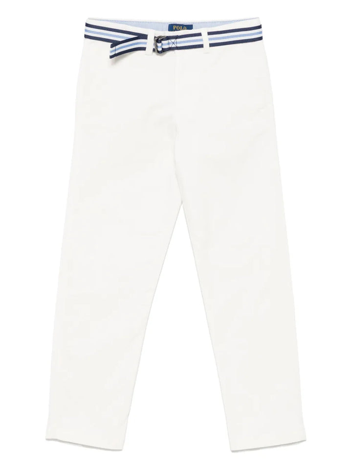 RALPH LAUREN NIÑO PANTALON DECKWASH WHITE NEW