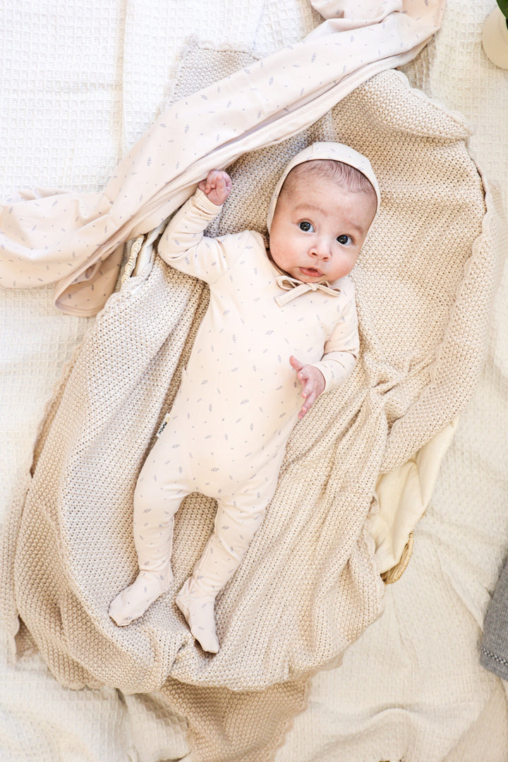 MANIERE BEBE NIÑO PIJAMA ELEGANT LEAVES BISCUIT