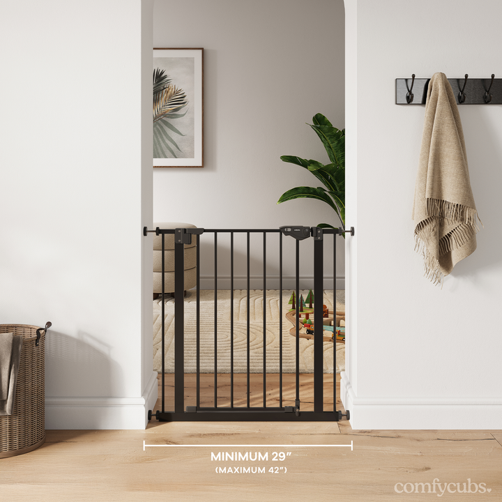 COMFY CUBS PUERTA DE SEGURIDAD PARA BEBE BLACK