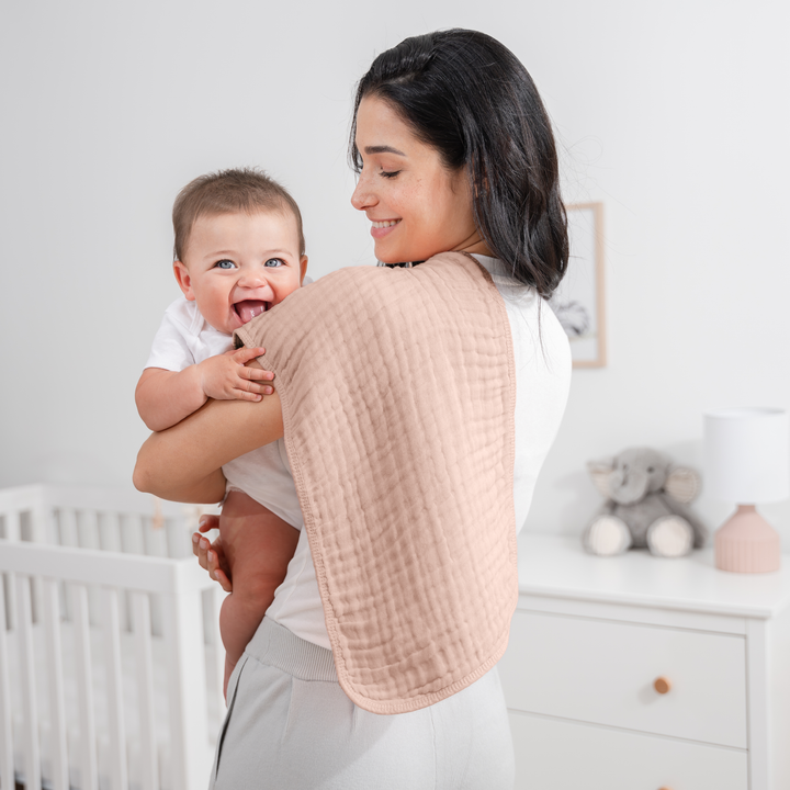 COMFY CUBS BEBE NIÑA SACAGASES MUSLIN BLUSH 6PK