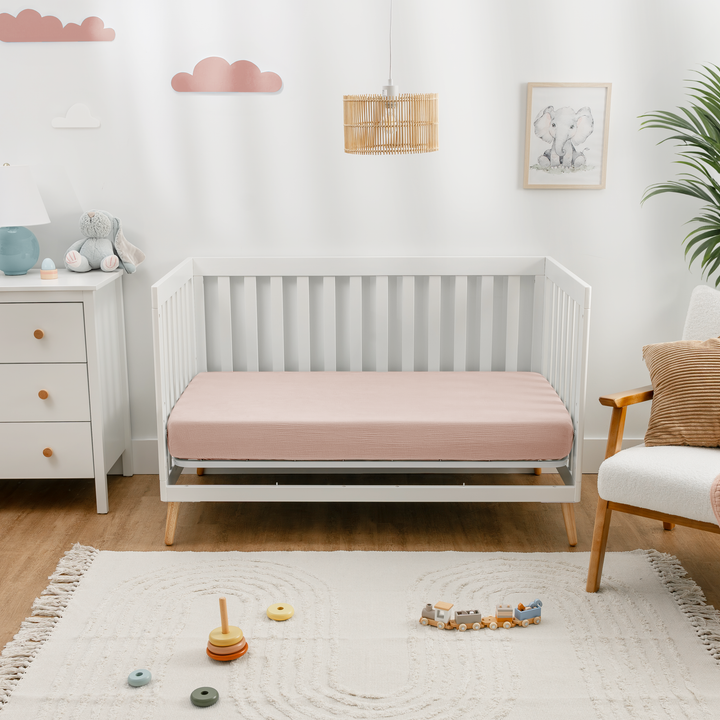 COMFY CUBS FORRO DE CUNA MUSLIN BLUSH