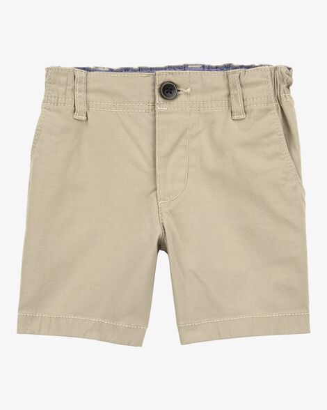 OSHKOSH NIÑO SHORT FLAT FRONT KHAKI