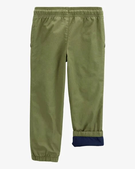 CARTERS NIÑO PANTALON OLIVE LINED