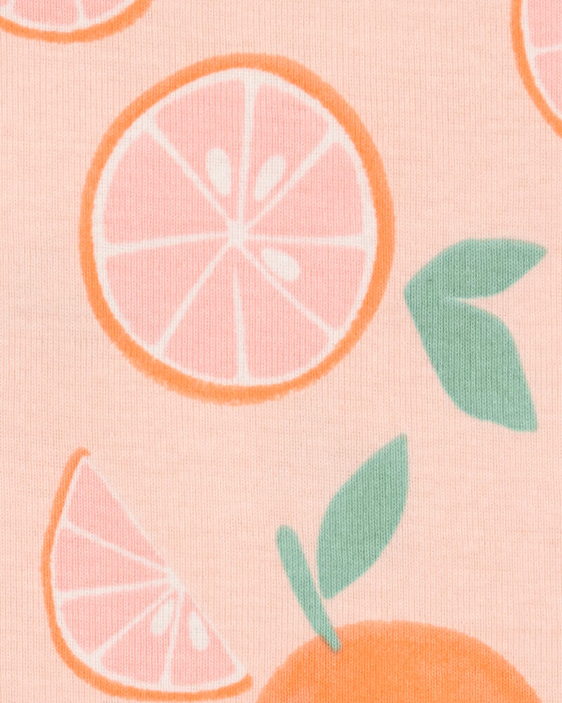 CARTERS NIÑA PIJAMA ORANGE/WHITE/ORANGE 4PK