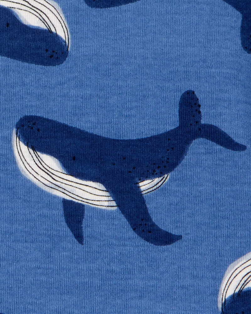 CARTERS NIÑO PIJAMA BLUE WHALE STRIPE 4PK