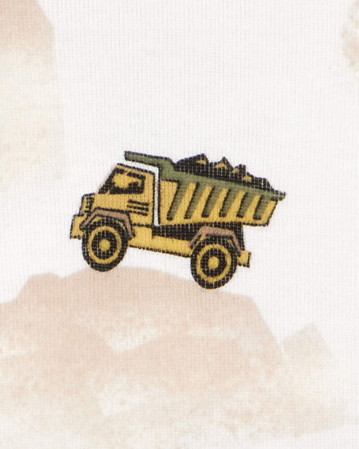 CARTERS NIÑO PIJAMA YLW-WH CONSTRUCTION 4PK