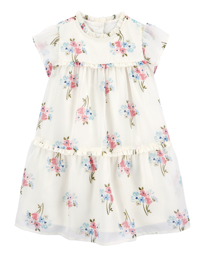 CARTERS NIÑA VESTIDO IVORY FLORAL