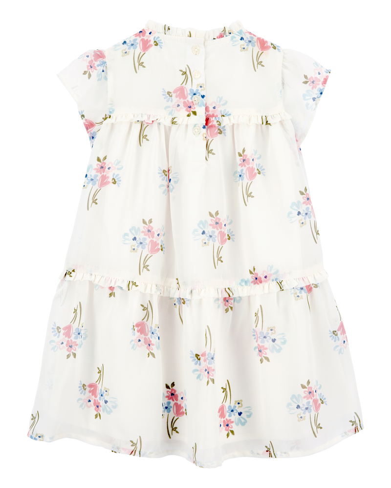 CARTERS NIÑA VESTIDO IVORY FLORAL