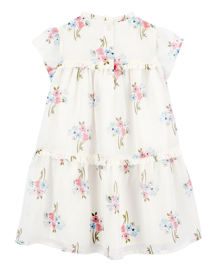 CARTERS NIÑA VESTIDO IVORY FLORAL