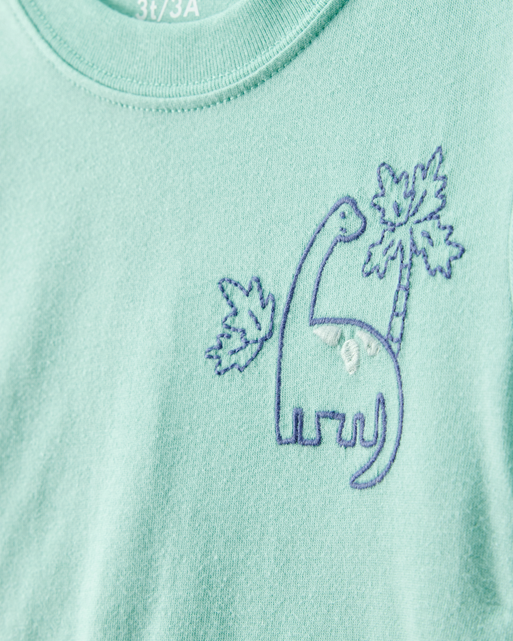 CARTERS NIÑO CONJ. DE SHORT GREEN NAVY DINO 2PK