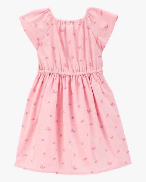 OSHKOSH NIÑA VESTIDO SMOCK FLORAL