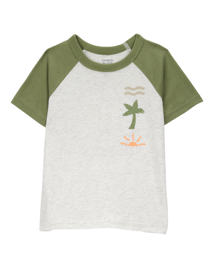 CARTERS NIÑO TSHIRT SEA SUN GREY GRN